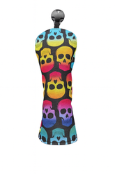 Colored Skulls Canvas Golf Woods Headcovers