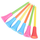 30PC Multi Color Plastic Golf Tees (Durable Rubber Cushion)