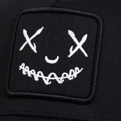Unisex Baseball Cap Smile Face Patch Pattern Caps Men Women Summer Trucker Hat