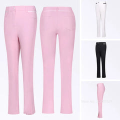 Womens Split High Waist Golf Trousers