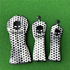 Embroidered Skull Hydrogen Design Golf Headcover (Driver, Fairway wood & Hybrid)