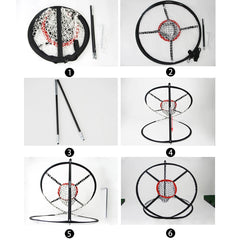 1Pcs Golf Chipping Net Foldable Golfing Practice Net Outdoor/Indoor Target Accessories and Backyard Practice Swing Game