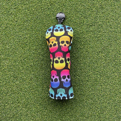 Colored Skulls Canvas Golf Woods Headcovers