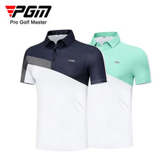 PGM Men's Golf Short Sleeved Polo T Shirt