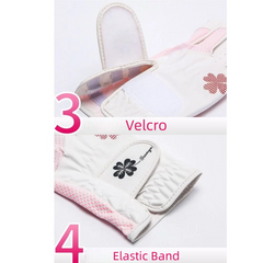 Women's Golf Glove (Pink, Blue & Black)