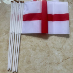 UK England hand waving Flag 14*21cm Polyester England Hand Flag Cross Of St George English