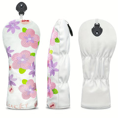 Golf Club Head Covers with Floral Design