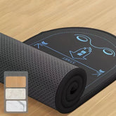 Eco-Friendly Yoga Mat With Guides