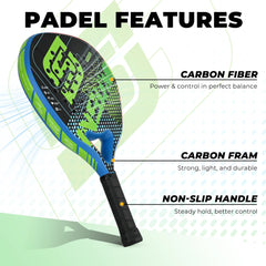 Padel Racket Carbon Fiber Diamond Shape