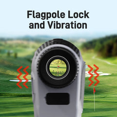 Golf Rangefinder With Flag Lock Vibration