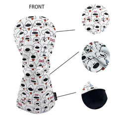 Puppy Pattern Golf Club Headcovers (Driver, Fairway wood & Hybrid