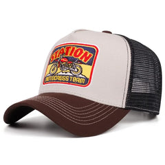 Retro Motorcross Trucker Cap