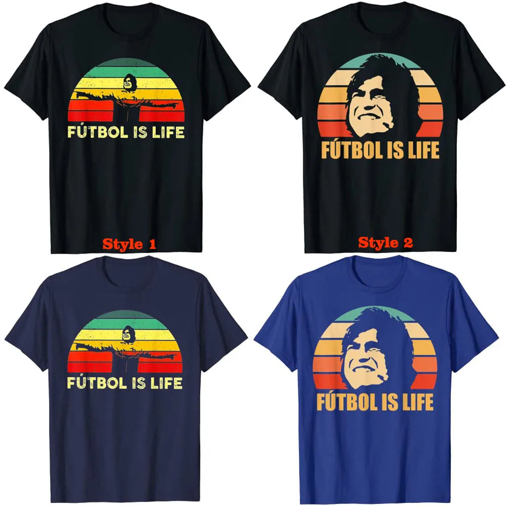Futbol Is Life Retro T-Shirt