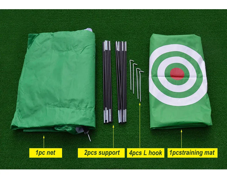 Indoor 2M Golf Practice Net Tent Golf Hitting Cage Garden Grassland Practice Tent Golf Training Equipment Mesh Outdoor XA147A