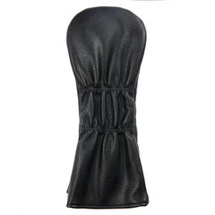 Black Leather Skull Embroidered Golf Wood Headcovers