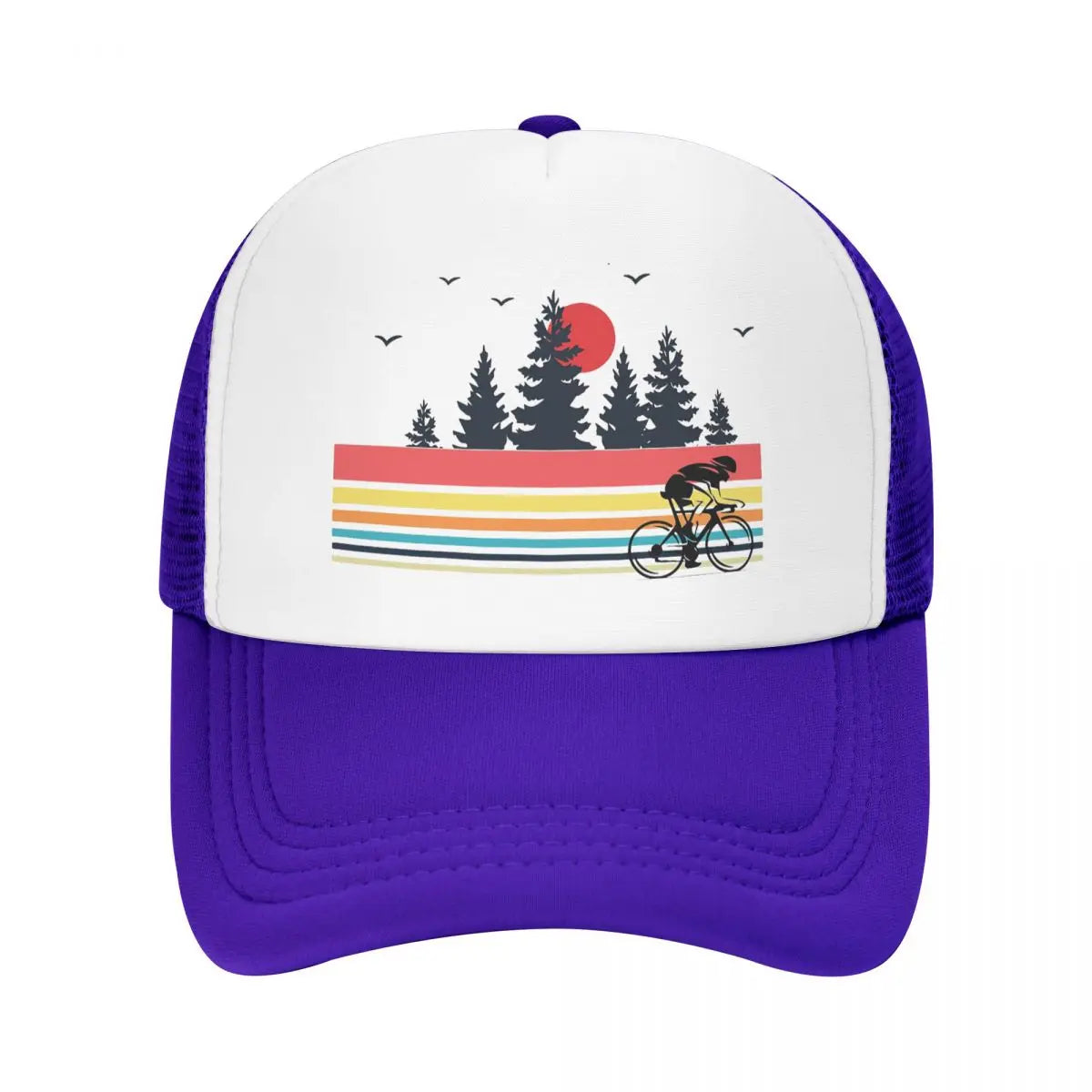 Retro Cyclist Trucker Cap