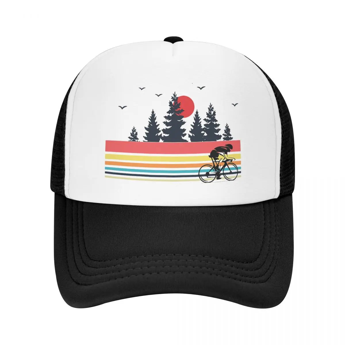 Retro Cyclist Trucker Cap