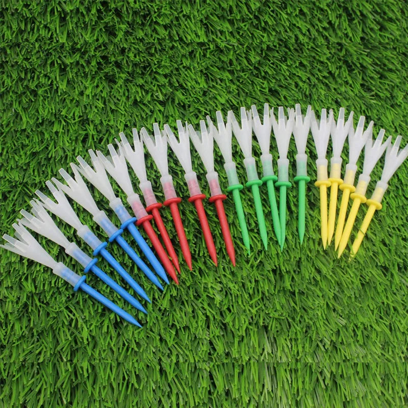 Multi Color 20pcs Plastic Crown Golf Tees (More Distance)