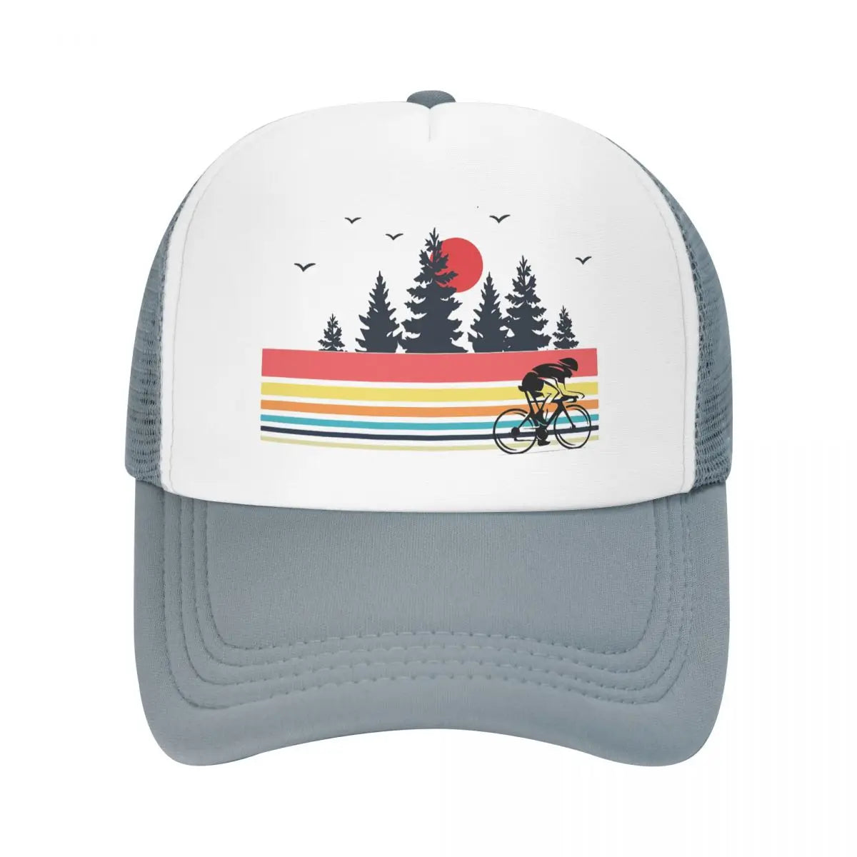 Retro Cyclist Trucker Cap