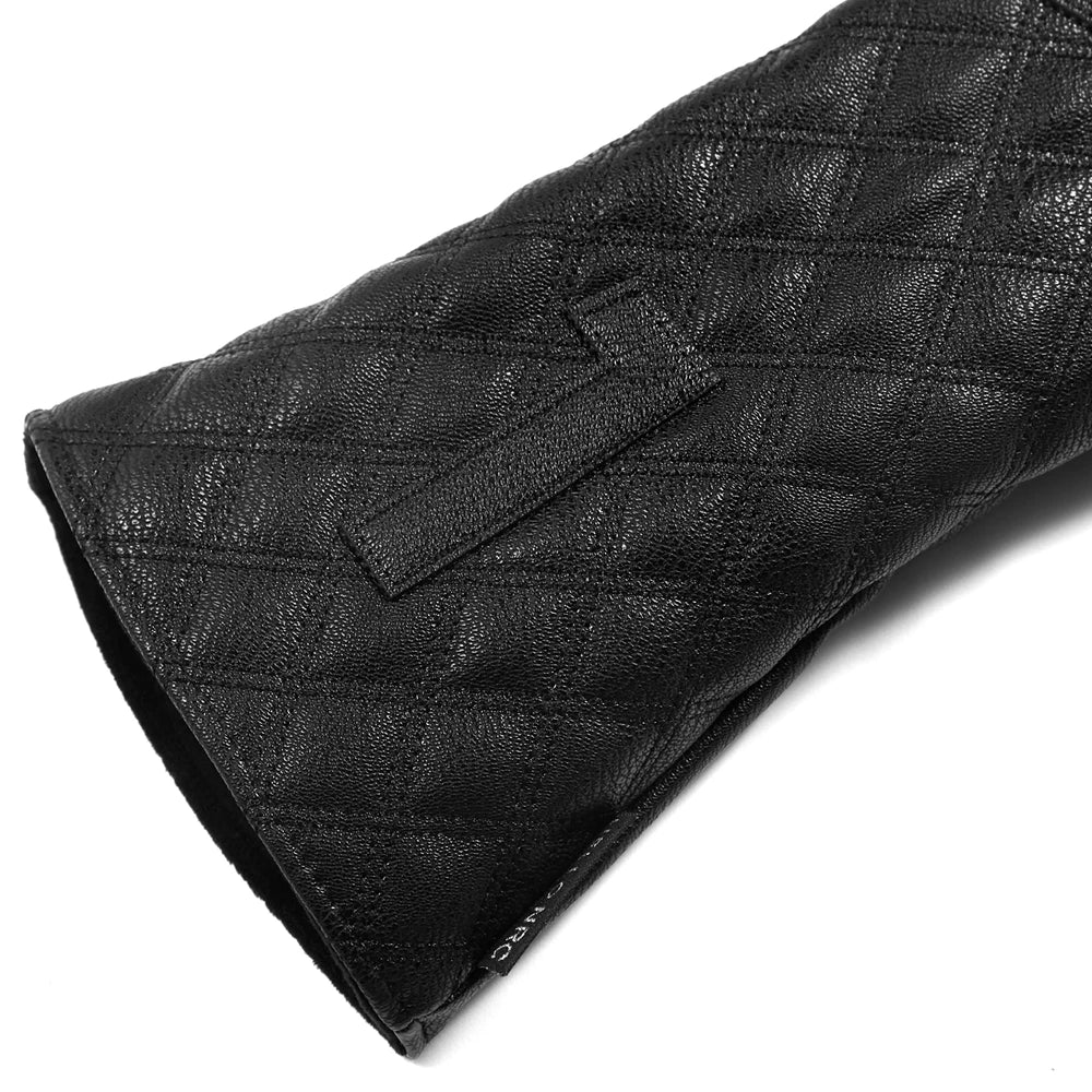 Black Leather Skull Embroidered Golf Wood Headcovers