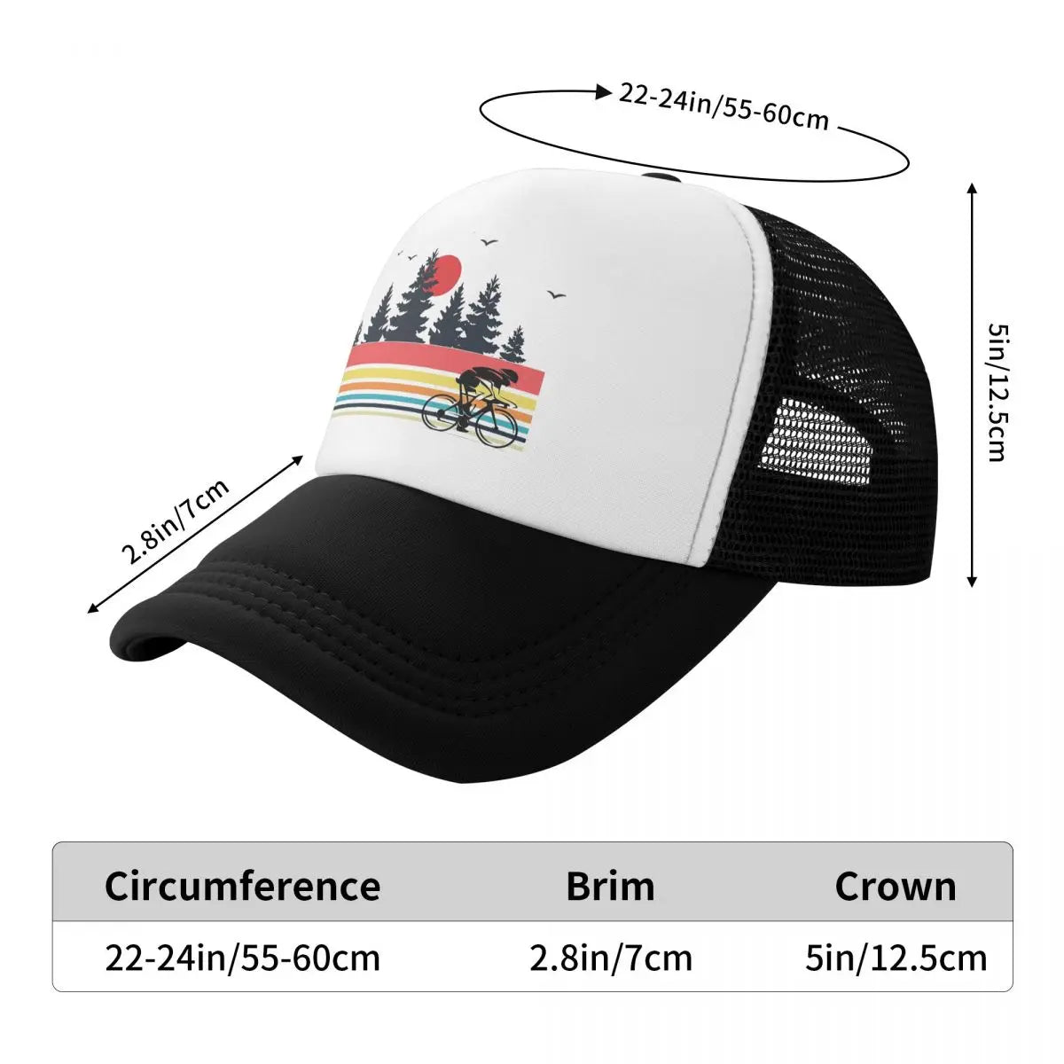 Retro Cyclist Trucker Cap