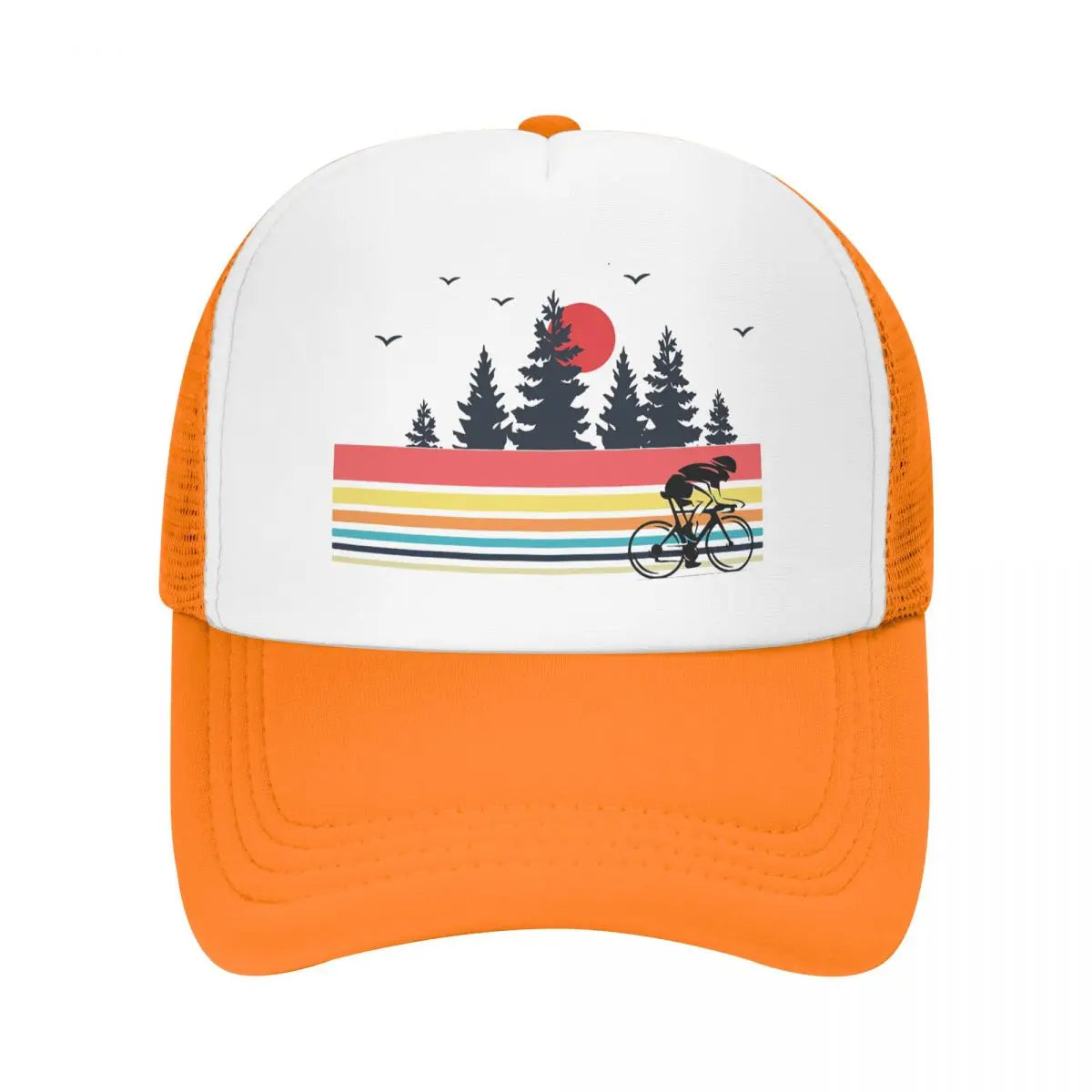 Retro Cyclist Trucker Cap
