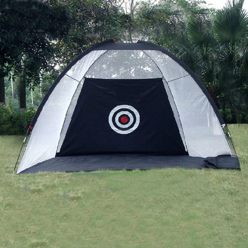 Indoor 2M Golf Practice Net Tent Golf Hitting Cage Garden Grassland Practice Tent Golf Training Equipment Mesh Outdoor XA147A