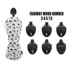 Puppy Pattern Golf Club Headcovers (Driver, Fairway wood & Hybrid