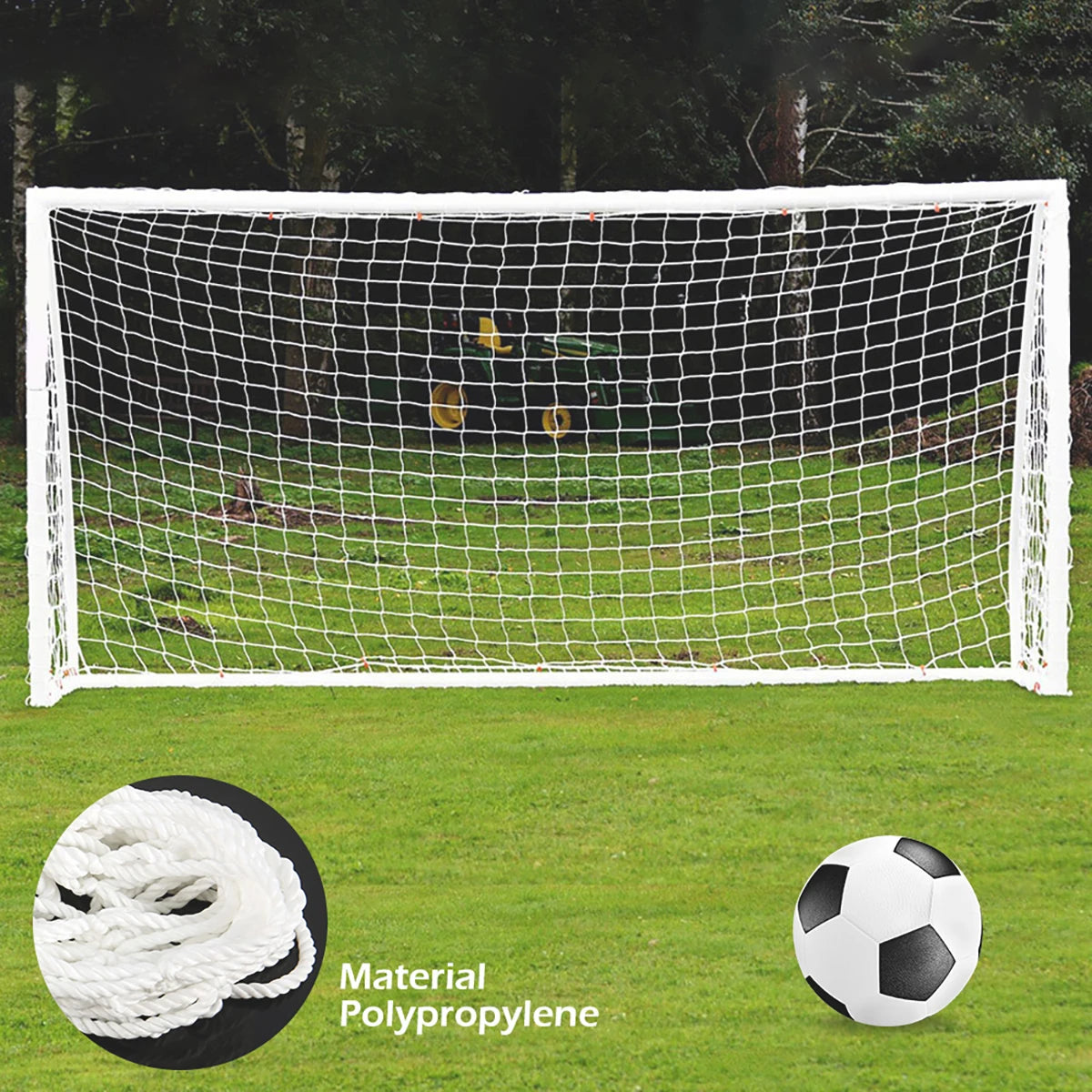 Soccer Goal Net Football Training Net Anti-impact Football Post Net Foldable Portable Soccer Net for Club School Football Match