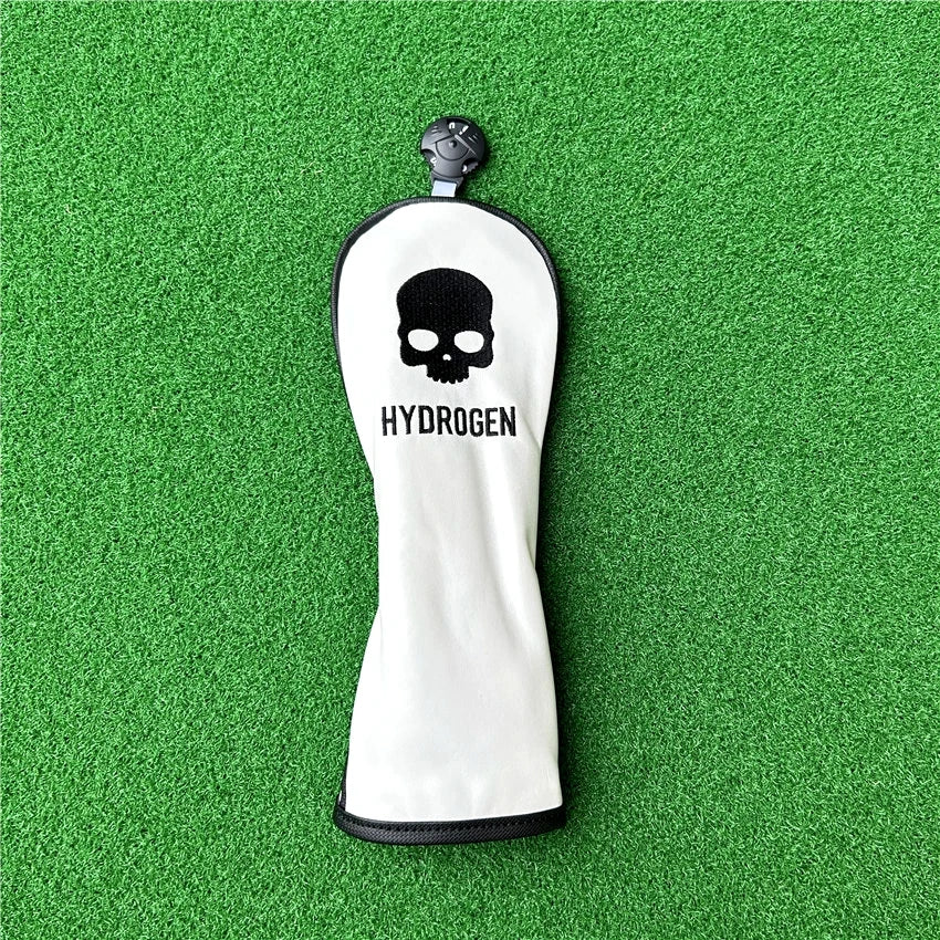 Embroidered Skull Hydrogen Design Golf Headcover (Driver, Fairway wood & Hybrid)