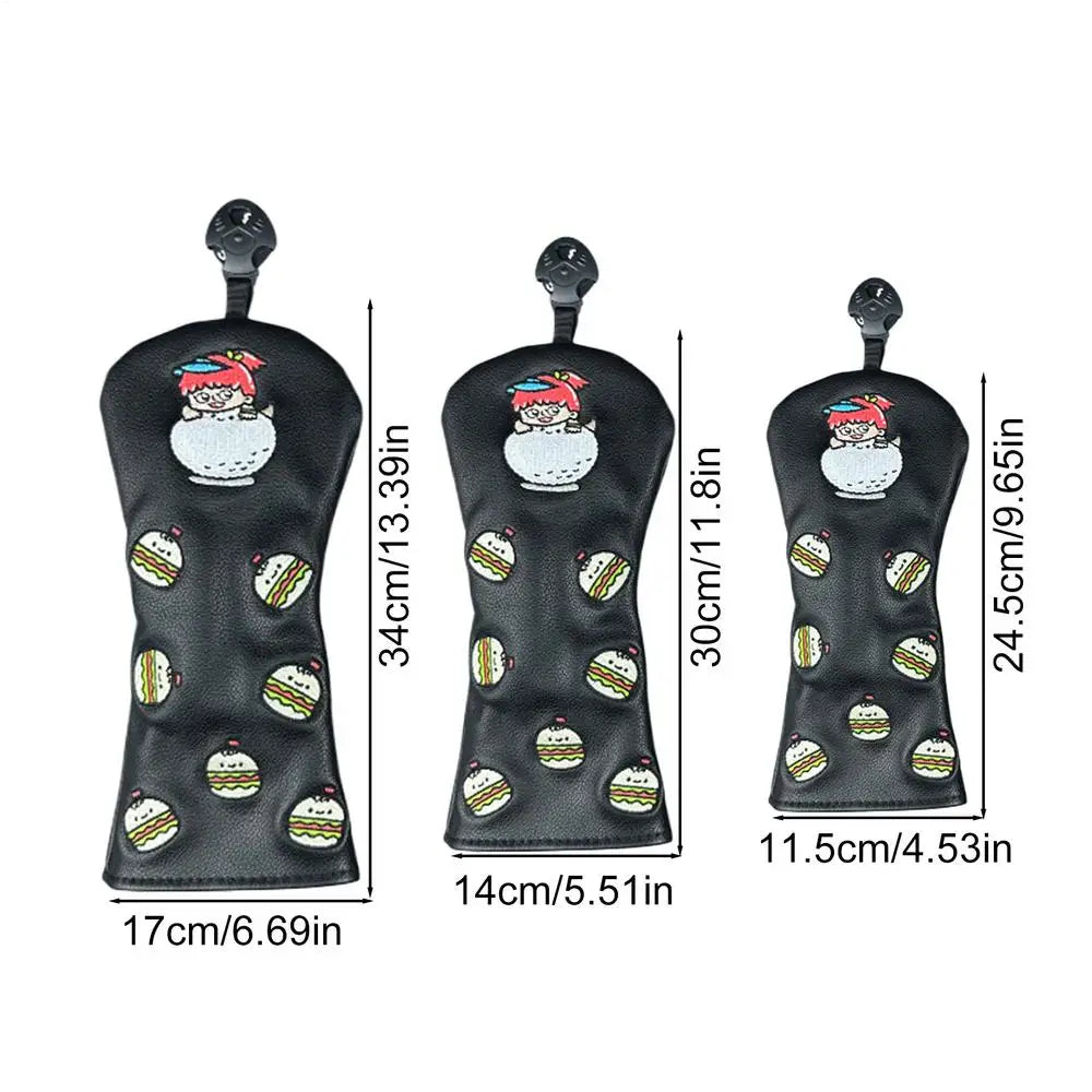 Cartoon Design Golf Driver Head Covers (Driver, Fairway and Hybrid