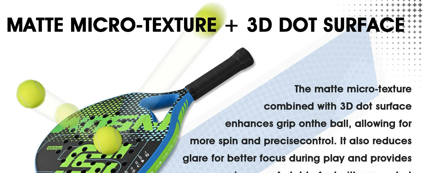 Padel Racket Carbon Fiber Diamond Shape