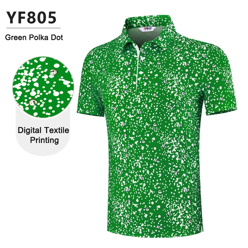 PGM Printed Golf Polo Tshirt