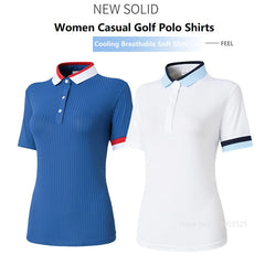Womens Golf Breathable Polo T-Shirt