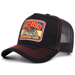 Retro Motorcross Trucker Cap