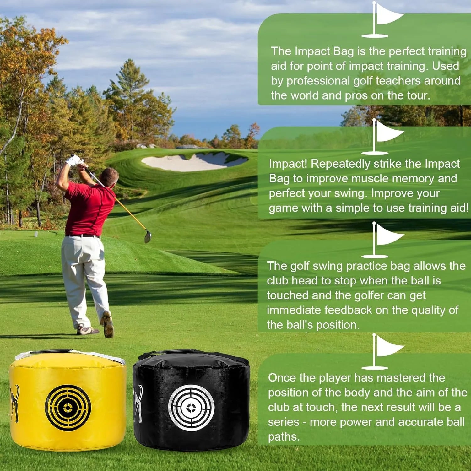 Golf Impact Bag Swing Trainer