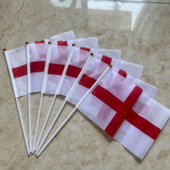 UK England hand waving Flag 14*21cm Polyester England Hand Flag Cross Of St George English