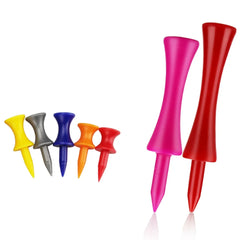 Multi Coloured Golf Tees (50 Pcs - 37mm to 70mm)