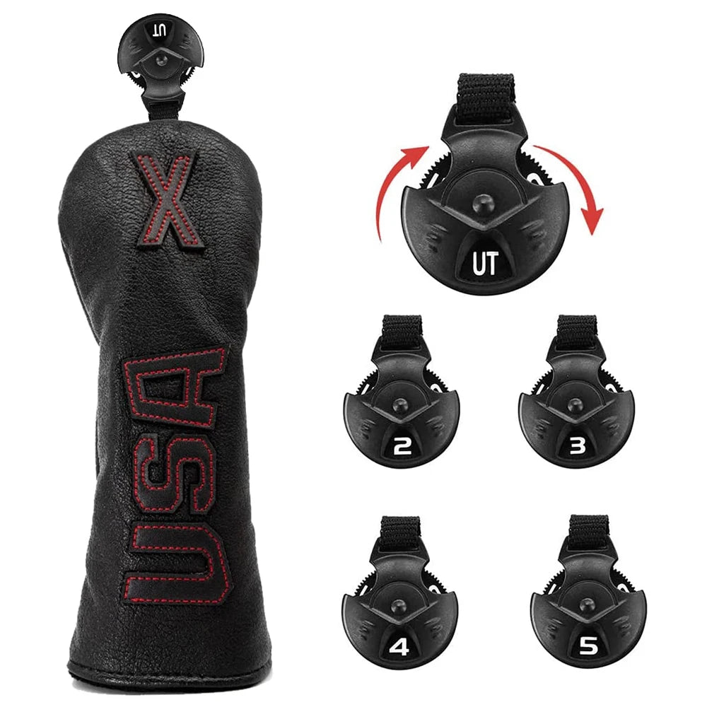 3pc Ryder Cup USA Black Headcovers (Driver, Fairway wood & Hybrid)
