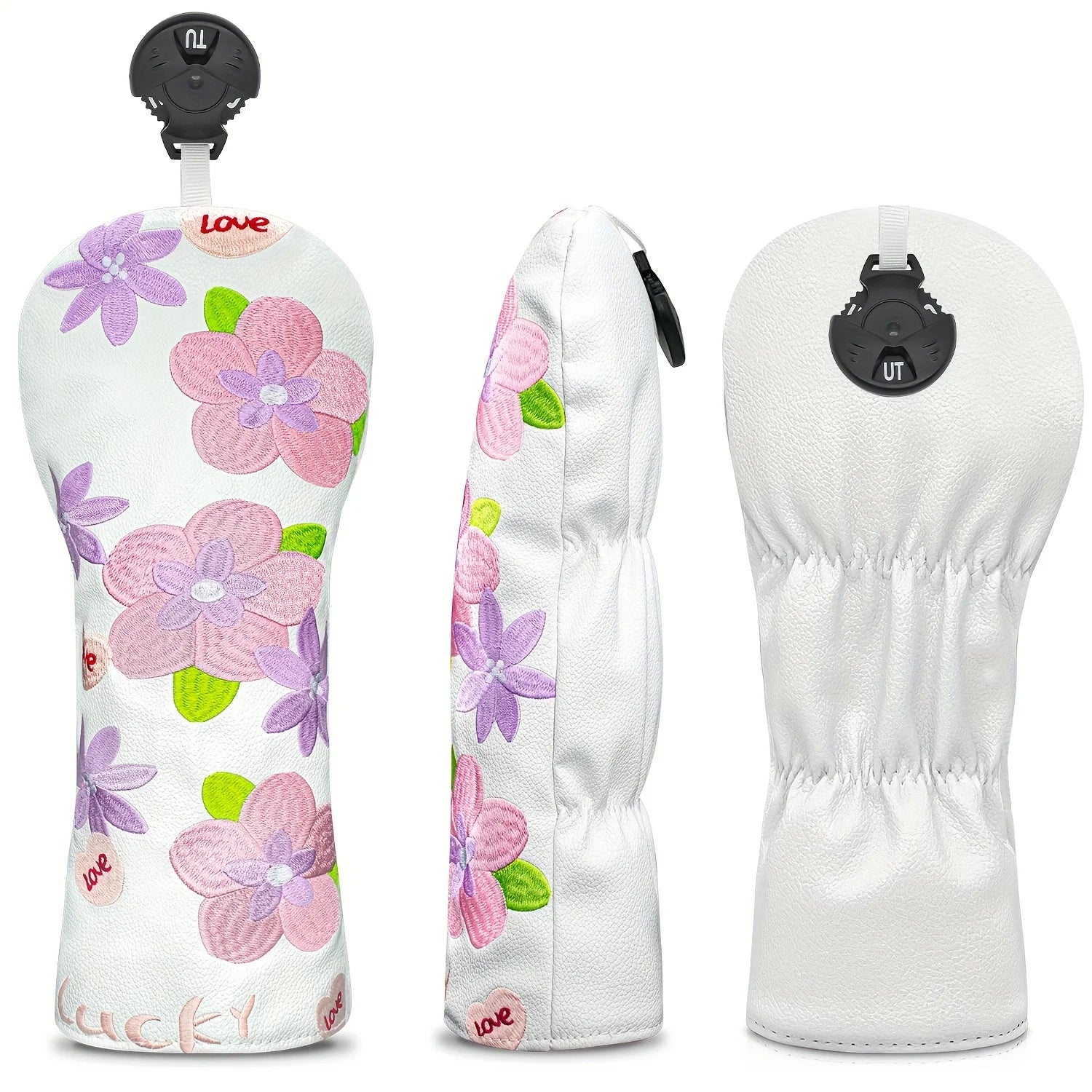Golf Club Head Covers with Floral Design