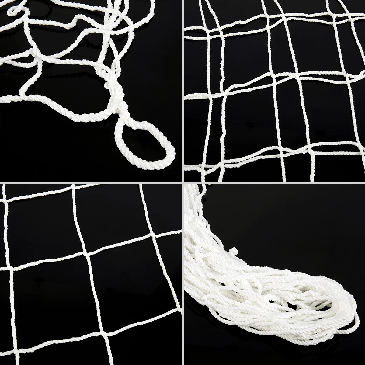 Soccer Goal Net Football Training Net Anti-impact Football Post Net Foldable Portable Soccer Net for Club School Football Match