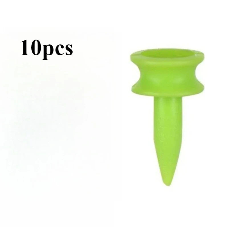 Plastic Green Golf Tees - 21mm