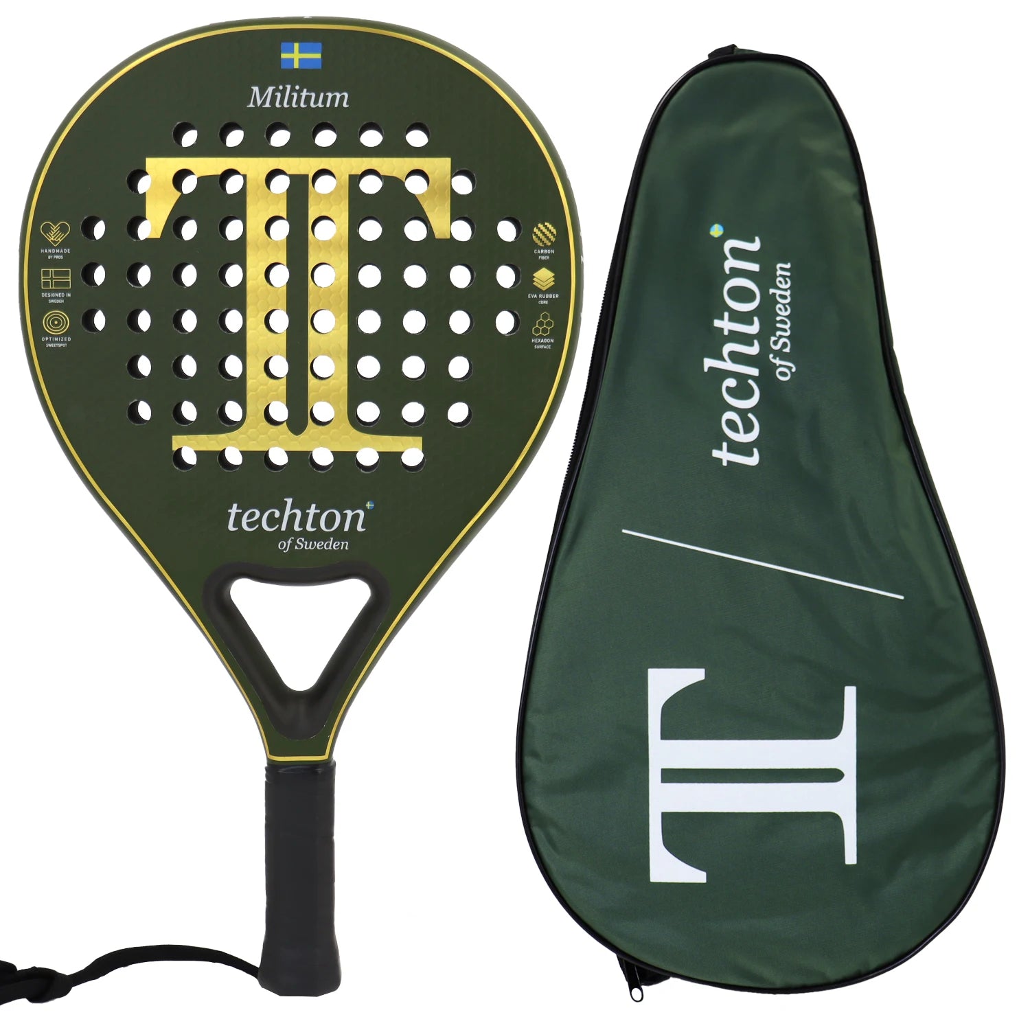 Padel Racket 3D Hexgon with Cover Bag