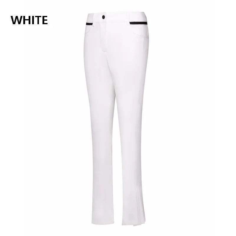 Womens Split High Waist Golf Trousers