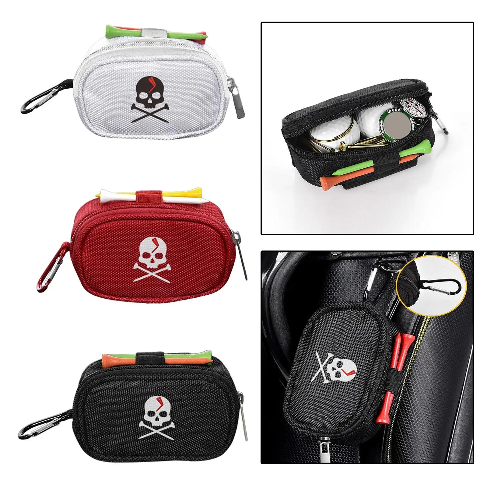 Golf Pouch Bag For Tees, Ball Markers and Pitch Repairers