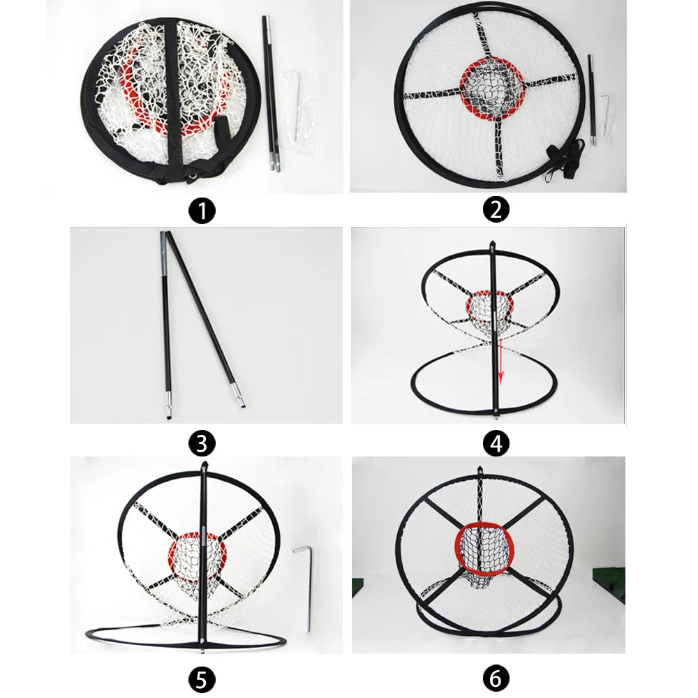 1Pcs Golf Chipping Net Foldable Golfing Practice Net Outdoor/Indoor Target Accessories and Backyard Practice Swing Game