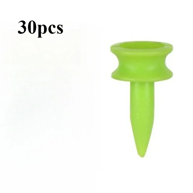 Plastic Green Golf Tees - 21mm
