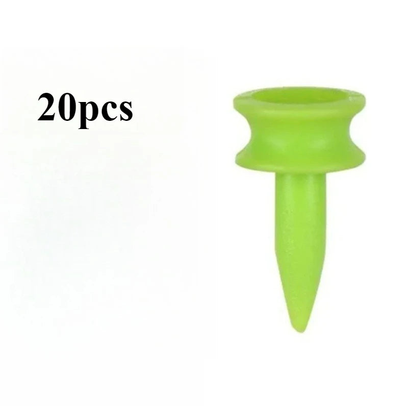 Plastic Green Golf Tees - 21mm