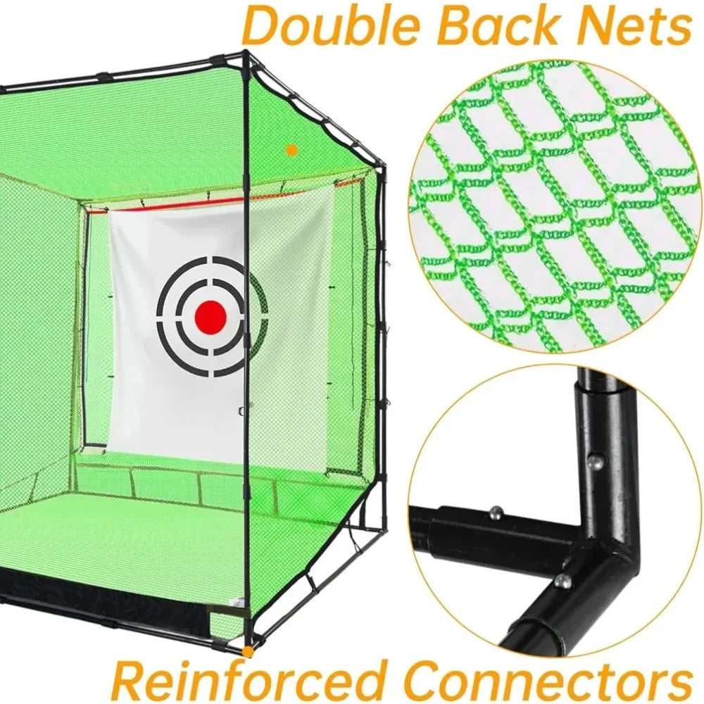 for Golf Cage Net,Golf Cage Netting,Golf Hitting Cage,Golf Nets for Backyard Driving, Heavy Duty Golf Cage Net,High Impac