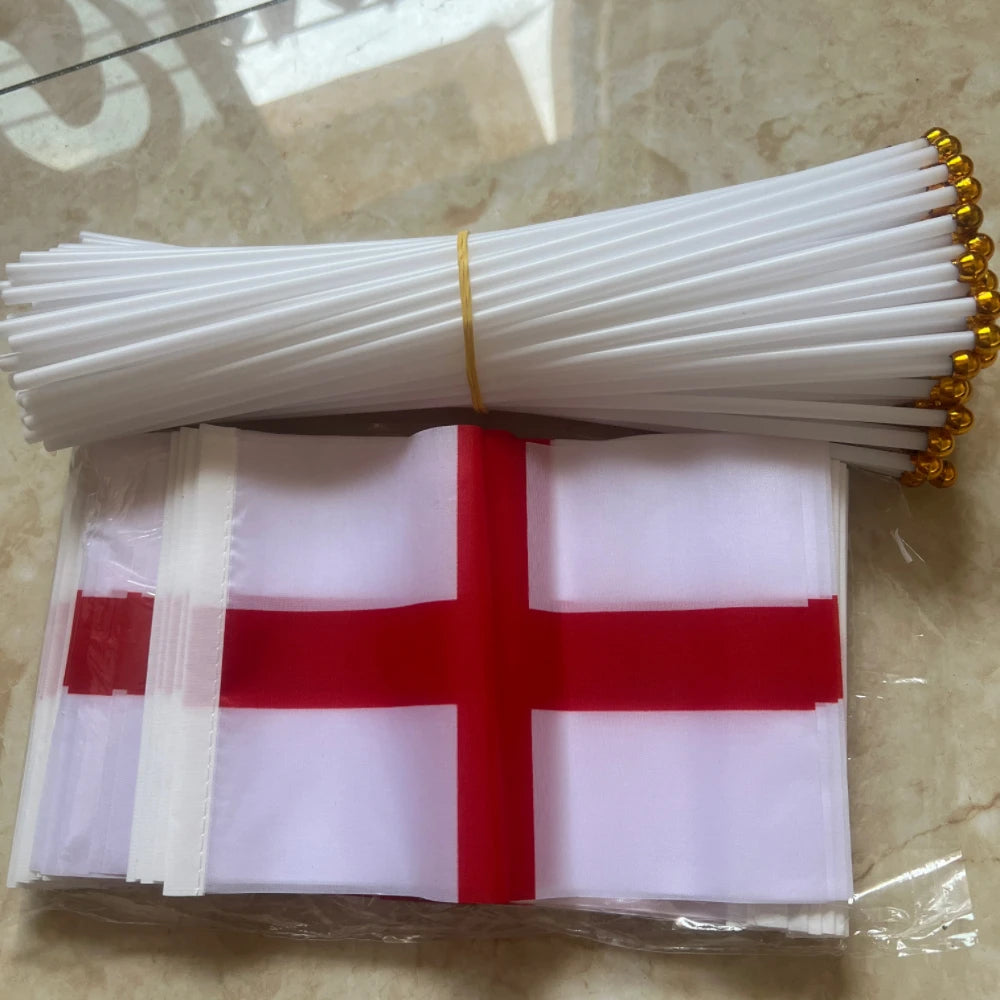 UK England hand waving Flag 14*21cm Polyester England Hand Flag Cross Of St George English